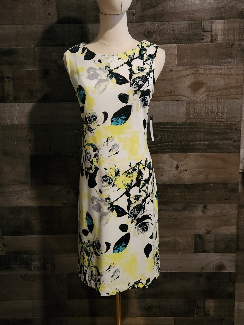 Worthington Botanical Floral Tank Dress - NWT S